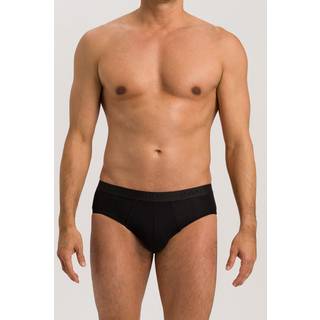 HANRO Herren Slip schwarz Baumwolle & Mix unifarben