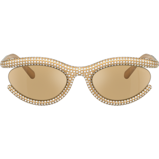 Swarovski SK6006 1022D8 54 Solbriller Kvinder Guld - Gold With Gems - 54mm