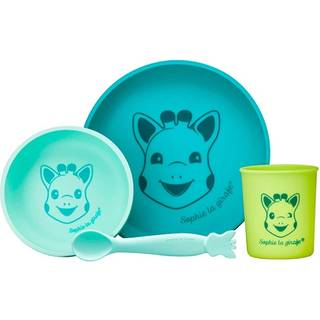 Sophie La Girafe Vulli Silicone Meal Set spisesæt Green 6m+