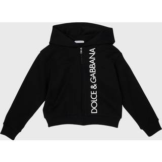 Dolce&Gabbana Kids Logo cotton-jersey hoodie - black - Y 6