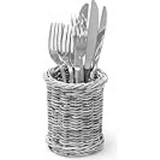 Bestikholder i lys grå, ø100x(h)120mm.
