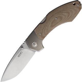 Hero - Stonewashed - Canvas Micarta foldekniv, natural