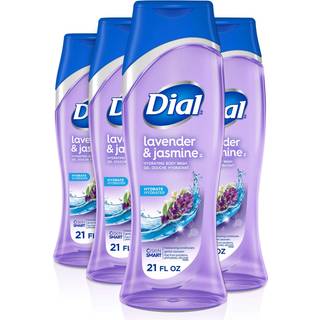 Dial Body Wash Lavender & Jasmine 21 Ounce (Pack of 4)