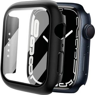 Etui med skærmbeskytter til Apple Watch 7/8 (45 mm) Sort