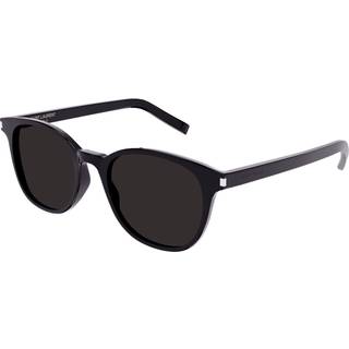 SAINT LAURENT Unisex SL 527 ZOE 001 Solbriller Acetat Sort Sort Rund Normal