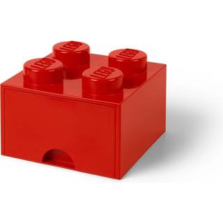 Lego opbevaring mursten 1 skuffe lys r?d