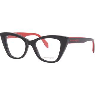 Alexander McQueen Kvinde AM0305O 003 Optiske stel Acetat Sort Cat Eye