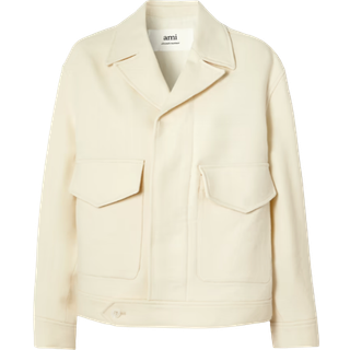 Ami Paris Oversized wool jacket - white - S