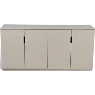 Mavis Aoko Skab Med Glasdør - Sidebord & Aflastningsbord Mdf Beige - 1K74B
