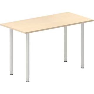 Skrivebord DNA, Birk 1200x600 mm I-ben/Alugrå
