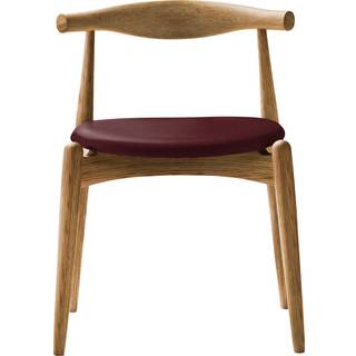 Carl Hansen - CH20, Oljad Ek, Lädergrupp B Thor - 332 - Spisebordsstole - Hans J. Wegner - Træ farvet - Træ