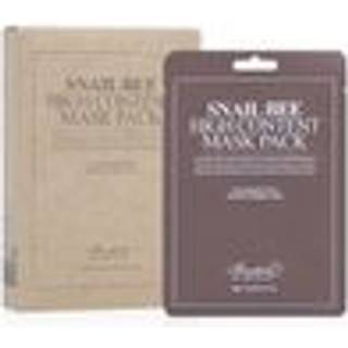 Benton Snail Bee High Content Mask Pack (20G / 10 Sheets) - Snail Mucin Face Mask With Bee Venom | Koreansk hudpleje ansigtsmaskeplader til fugti