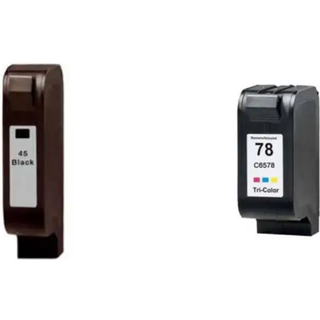 Kompatible blækpatroner HP 45 - 78 - 51645AE, 2 stk. rabatpakke 72 ml