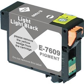 Kompatibel blækpatron Epson T7609 - C13T76094010 lys lys sort 29,5 ml