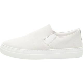 Selected David Chunky Suede Slip On Sneaker White