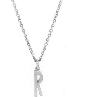Initials vedhæng i rhodineret sølv**