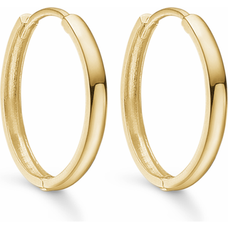 Støvring Design Creoler - 8 karat guld hvælvet 20 mm