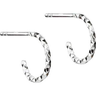 DIAMOND CUT HOOP 10 MM. | GOLDEN