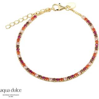 PINK TENNIS BRACELET | GOLDEN