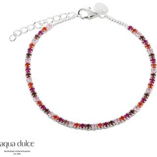 Tennis armbånd PINK sterling sølv - Aqua Dulce