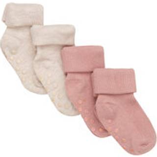 BeKids Baby rib strømpe m. ABS (4-pak) - 524