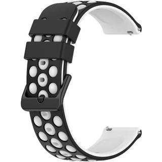 Silicone armbånd til Amazfit GTS 3 - Sort/Hvid