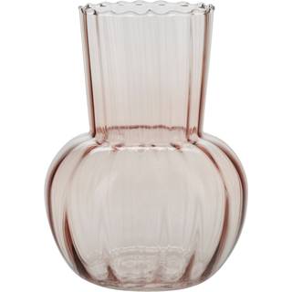 Vase Med Riller Rosa