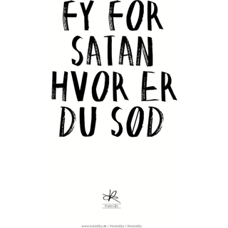 Kasia Lilja - SATAN SØD - Plakat - A3