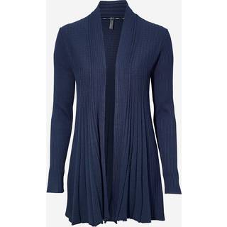 Freequent Cardigan - FQClaudisse Lang Blå Sort Str. M Freequent.dk