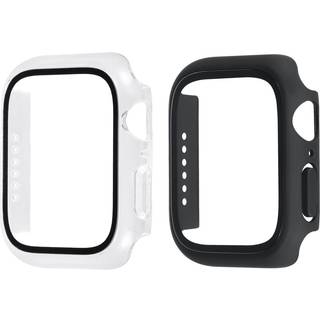 Triacle 360 skærmbeskytter Cover Apple Watch 4/5/6/SE 44 mm 2-pak, sort/gennemsigtig ➞ På lager - klar til levering og afhentning