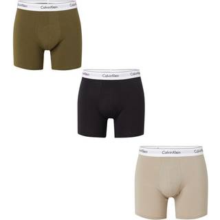Calvin Klein 3-pak Modern Cotton Stretch Boxer Brief - Khaki - Large * Kampagne *