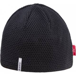 Kama strikket hue med Gore Windstopper, sort