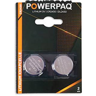 Powerpaq Lithium CR2430 knapcelle batteri - 2 stk.