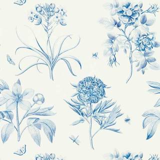 Etchings & Roses China Blue - DOSW217052