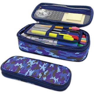 Blue Camo Pencil Case