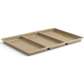 Goodcook 11 x 17 Non-Stick Deliveret arkpande-3-i-1 tekstureret kogepande bageplade Skrab-resistent kulstofst?l ovnpande til m?ltid pr?pping & ar