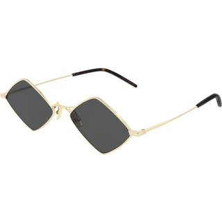 SAINT LAURENT Unisex SL 302 LISA 004 Solbriller Metal Guld Grå Geometrisk Normal