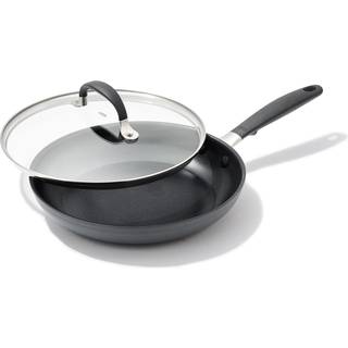 Oxo Good Grips 9.5 """" Frying Pan-stegepande med låg 3-lags tysk konstrueret nonstick coating rustfrit stål håndtag med ikke-slip silikone sort