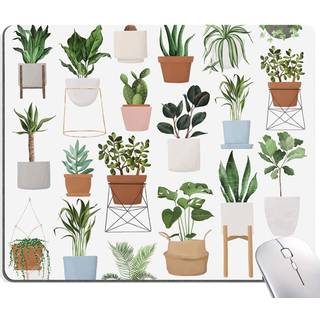 Armanza Mouse Pad s?de husplanter Mus puder firkantet vaskbar klud Personlig musem?tte med design Gaming Office Home Lukre gummi Base Computer Mo