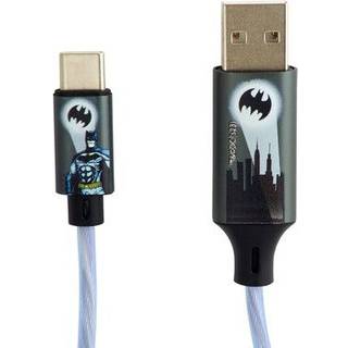 LED ladekabel m. USB A-C stik - batman