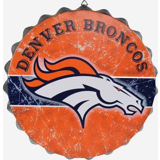 Foco Denver Broncos NFL Metal Distressed BottleCap Sign