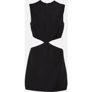 Valentino Cutout wool and silk minidress - black - M