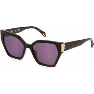 Police Kvinde SPLL34 GEM 2 752 Solbriller Acetat Havana Violet Firkantet Normal