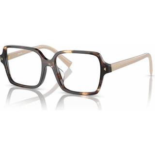 Prada Kvinde PR A02V 07R1O1 Optiske stel Acetat Brun Transparent Pillow Normal