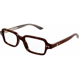 Montblanc MB0257O 002 52 Briller Mænd Tortoiseshell - Dark Tortoise - 52mm