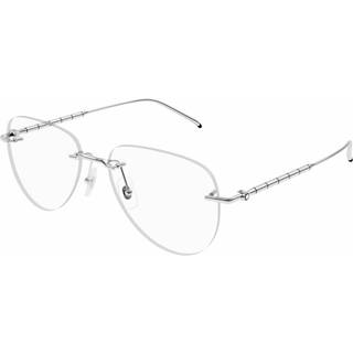 Montblanc MB0312O Asian Fit 001 55 Briller Mænd Silver - Silver - 55mm