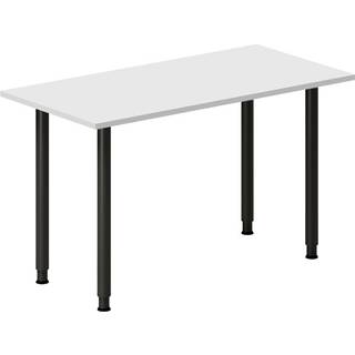 Skrivebord DNA, Lysgrå 1200x600 mm I-ben/Sort