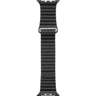 Triacle læderarmbånd Apple Watch 42/44/45/49 mm, sort ➞ På lager - klar til levering og afhentning