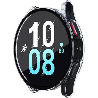 Samsung Galaxy Watch 7 / 6 / 5 / 4 / FE (40mm) Hård Plast Case m. Indbygget Skærmbeskyttelse - Gennemsigtig