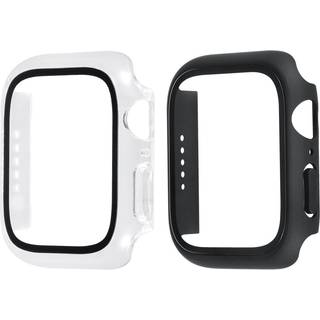 Triacle 360 skærmbeskytter Cover Apple Watch 7/8 45 mm 2-pak, sort/gennemsigtig ➞ På lager - klar til levering og afhentning